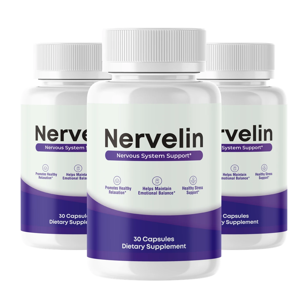 Nervelin nervous system support capsules, 3-bottle bundle